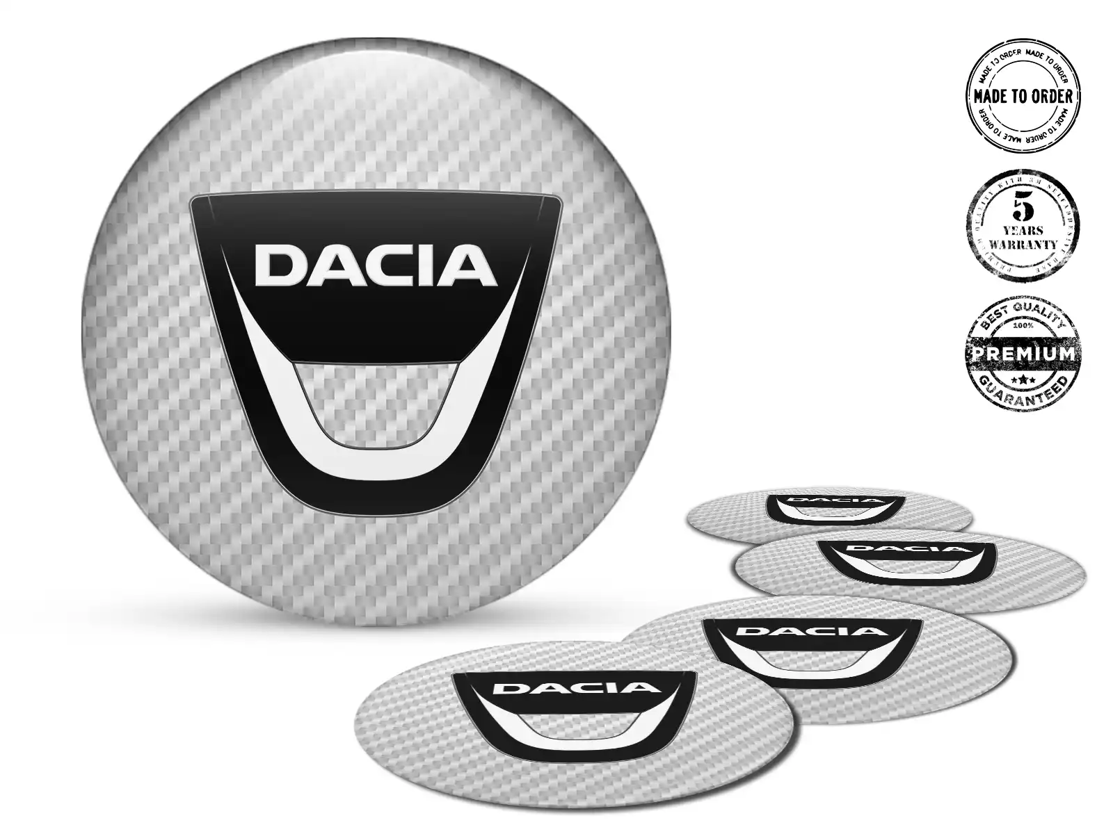 Dacia Emblema de Rueda Edición Pegatinas de Cúpula Premium